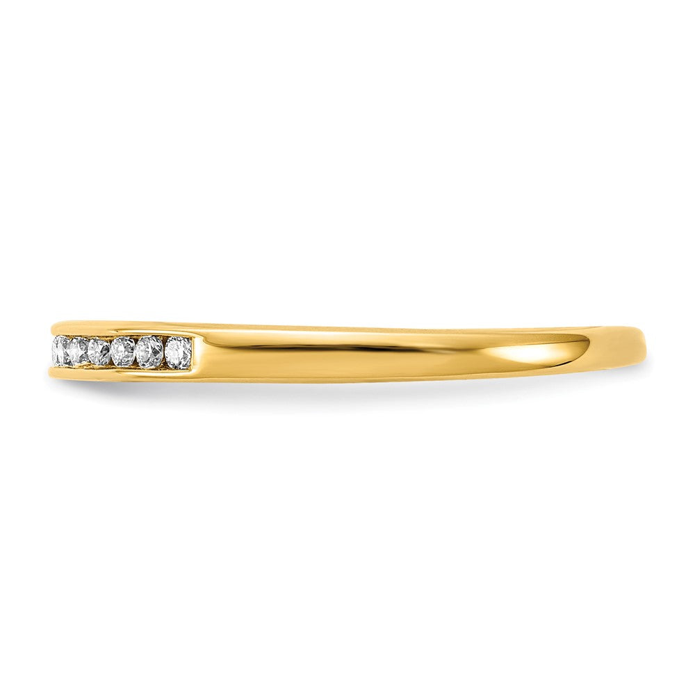 14k 1/10 ct Lab Grown Diamond VS/SI+ G+ Complete Channel Set Band