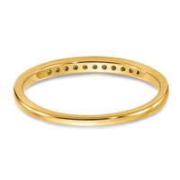 14k 1/10 ct Lab Grown Diamond VS/SI+ G+ Complete Channel Set Band