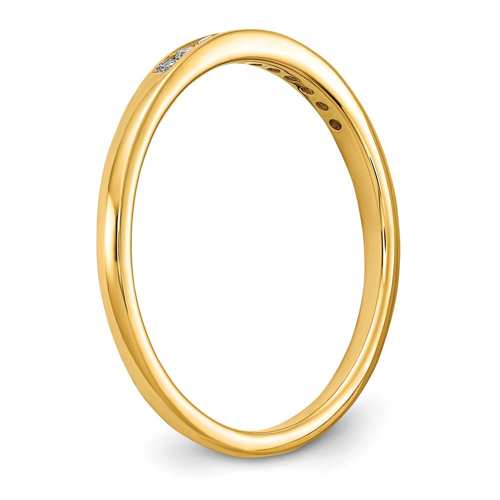 14k 1/10 ct Lab Grown Diamond VS/SI+ G+ Complete Channel Set Band