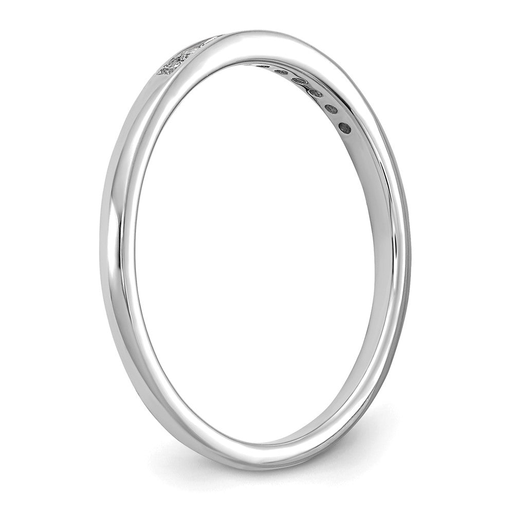 14k White Gold 1/10 ct Lab Grown Diamond VS+ F+ Complete Band