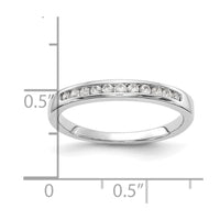 14k White Gold 1/5 ct Lab Grown Diamond VS+ F+ Complete Band