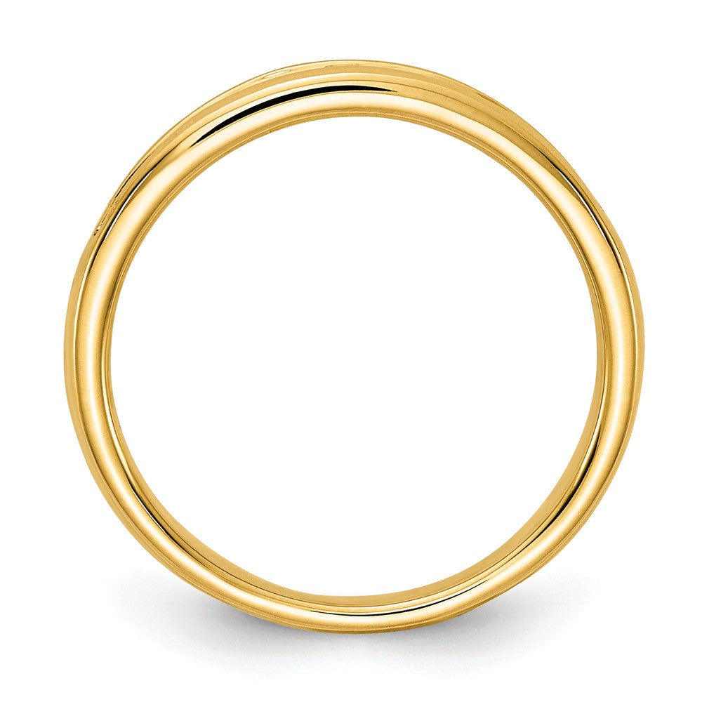 14k 1/3 ct Lab Grown Diamond VS/SI+ G+ Complete Channel Set Band