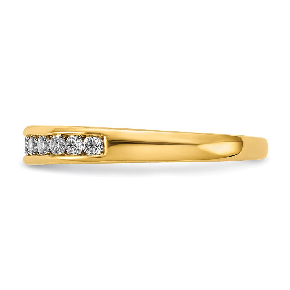 14k 1/3 ct Lab Grown Diamond VS/SI+ G+ Complete Channel Set Band