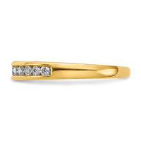 14k 1/3 ct Lab Grown Diamond VS/SI+ G+ Complete Channel Set Band
