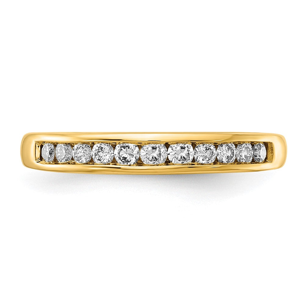14k 1/3 ct Lab Grown Diamond VS/SI+ G+ Complete Channel Set Band