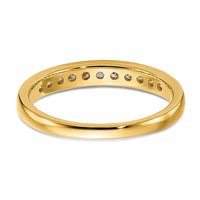 14k 1/3 ct Lab Grown Diamond VS/SI+ G+ Complete Channel Set Band