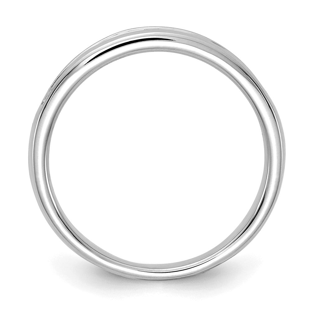 14k White Gold 1/3 ct Lab Grown Diamond VS+ F+ Complete Band