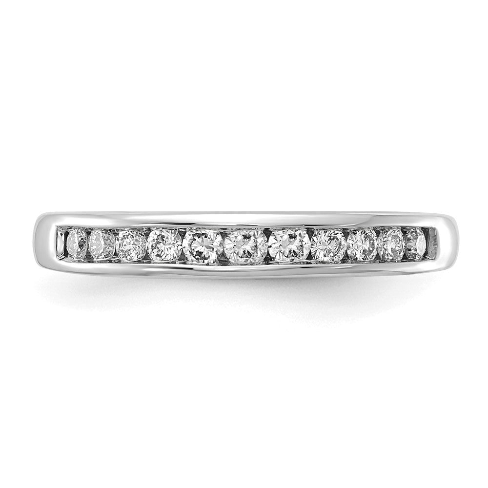14k White Gold 1/3 ct Lab Grown Diamond VS/SI+ G+ Complete Band