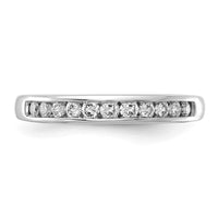 14k White Gold 1/3 ct Lab Grown Diamond VS/SI+ G+ Complete Band