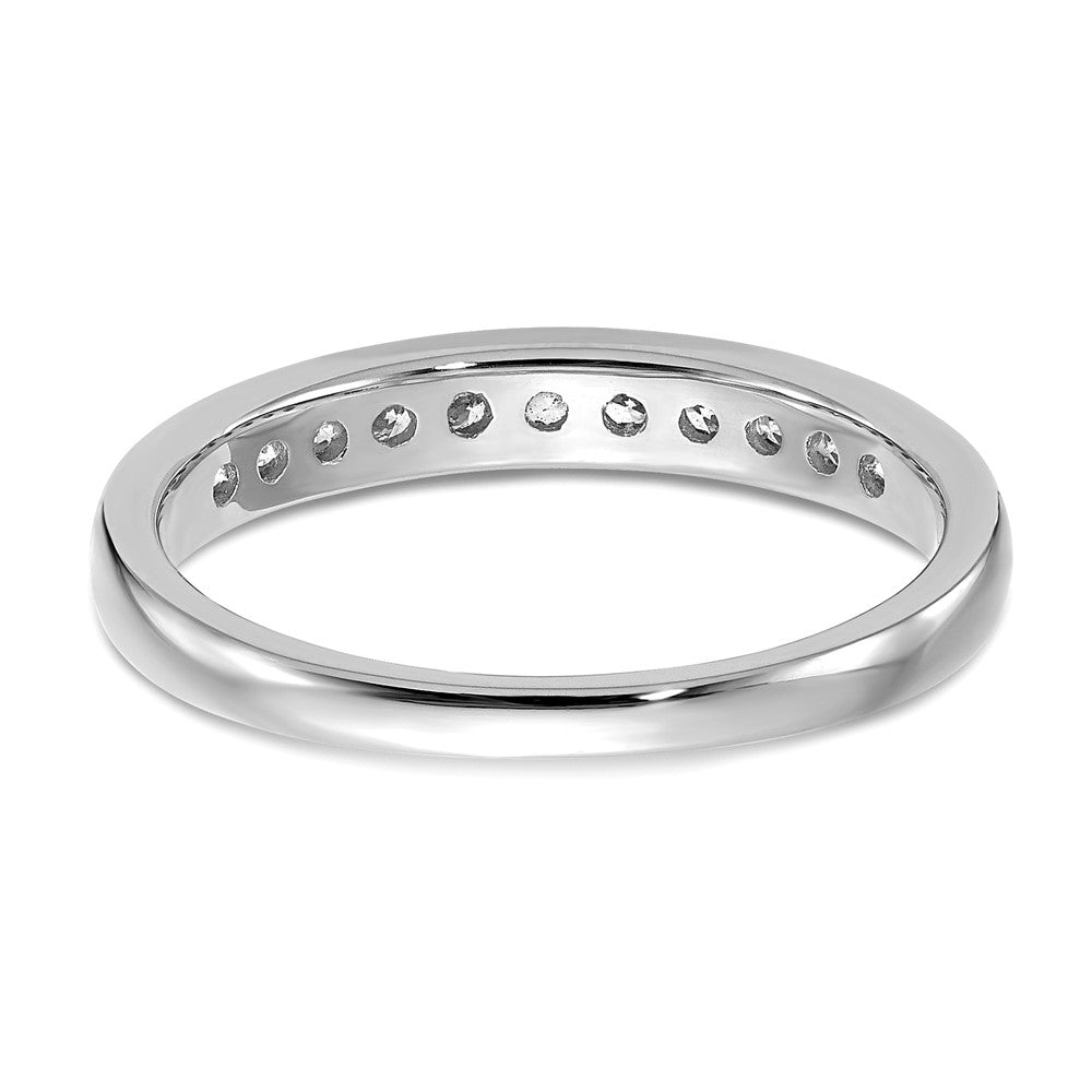 14k White Gold 1/3 ct Lab Grown Diamond VS/SI+ G+ Complete Band