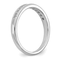 14k White Gold 1/3 ct Lab Grown Diamond VS+ F+ Complete Band