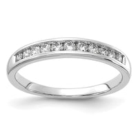14k White Gold 1/3 ct Lab Grown Diamond VS+ F+ Complete Band