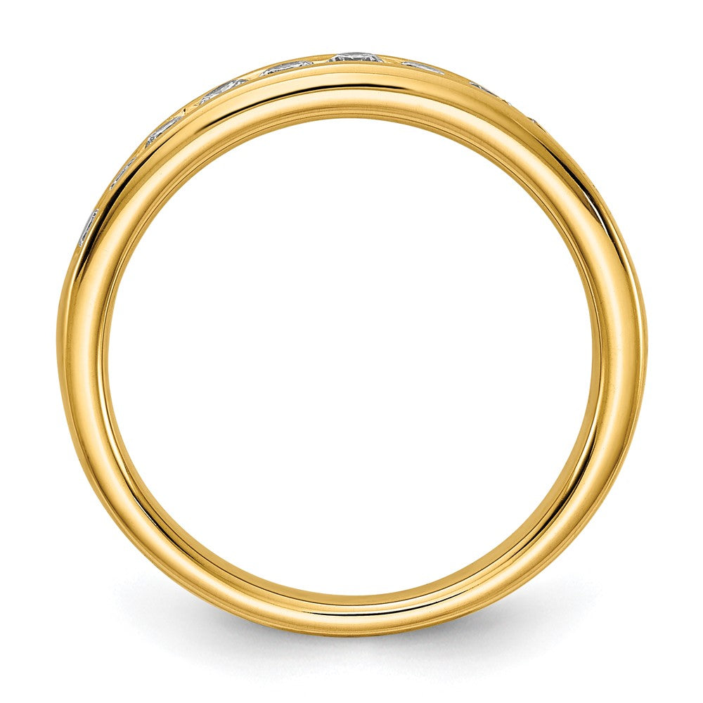 14k 1/5 ct Lab Grown Diamond VS+ F+ Complete Channel Set Band