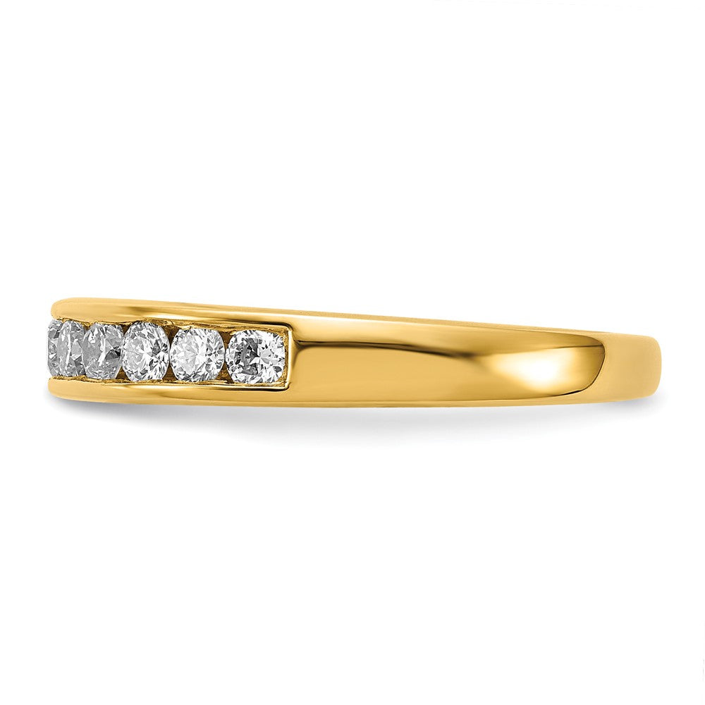 14k 1/5 ct Lab Grown Diamond VS+ F+ Complete Channel Set Band