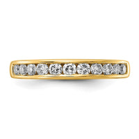 14k 1/2 ct Lab Grown Diamond VS+ F+ Complete Channel Set Band