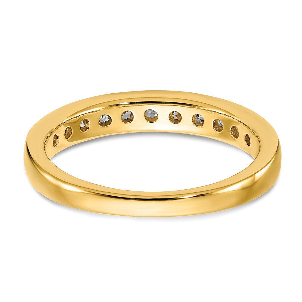 14k 1/2 ct Lab Grown Diamond VS/SI+ G+ Complete Channel Set Band