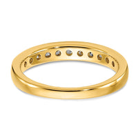 14k 1/2 ct Lab Grown Diamond VS/SI+ G+ Complete Channel Set Band