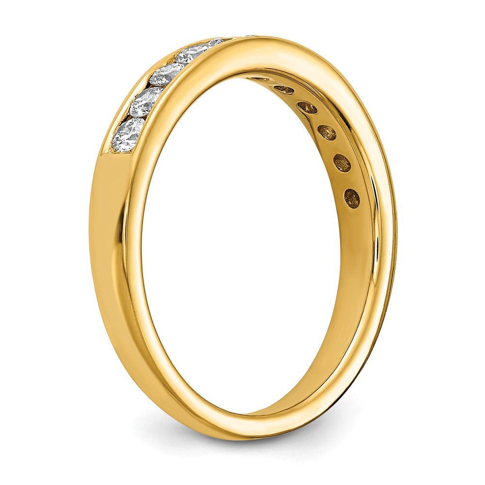 14k 1/2 ct Lab Grown Diamond VS/SI+ G+ Complete Channel Set Band
