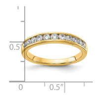 14k 1/2 ct Lab Grown Diamond VS+ F+ Complete Channel Set Band