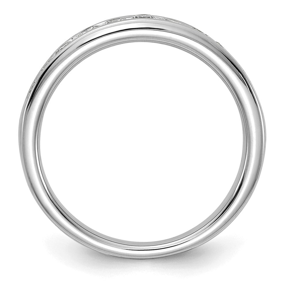 14k White Gold 1/2 ct Lab Grown Diamond VS+ F+ Complete Band