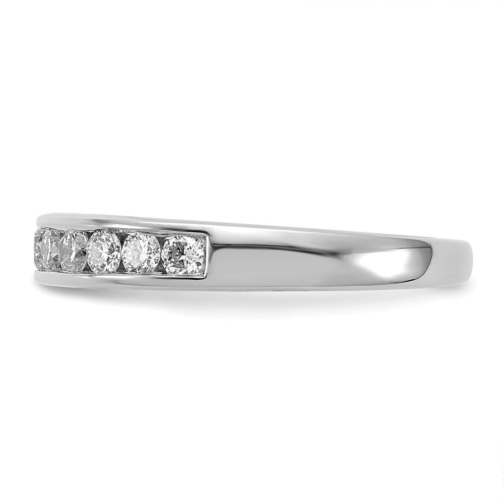 14k White Gold 1/2 ct Lab Grown Diamond VS+ F+ Complete Band