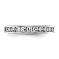 14k White Gold 1/2 ct Lab Grown Diamond VS+ F+ Complete Band