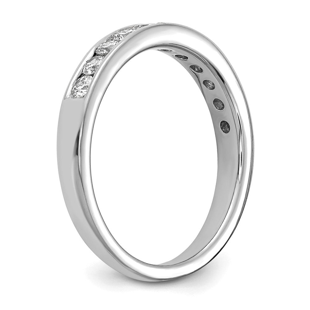 14k White Gold 1/2 ct Lab Grown Diamond VS+ F+ Complete Band