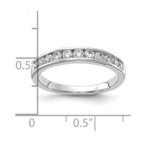 14k White Gold 1/2 ct Lab Grown Diamond VS+ F+ Complete Band