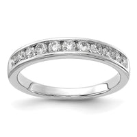 14k White Gold 1/2 ct Lab Grown Diamond VS+ F+ Complete Band