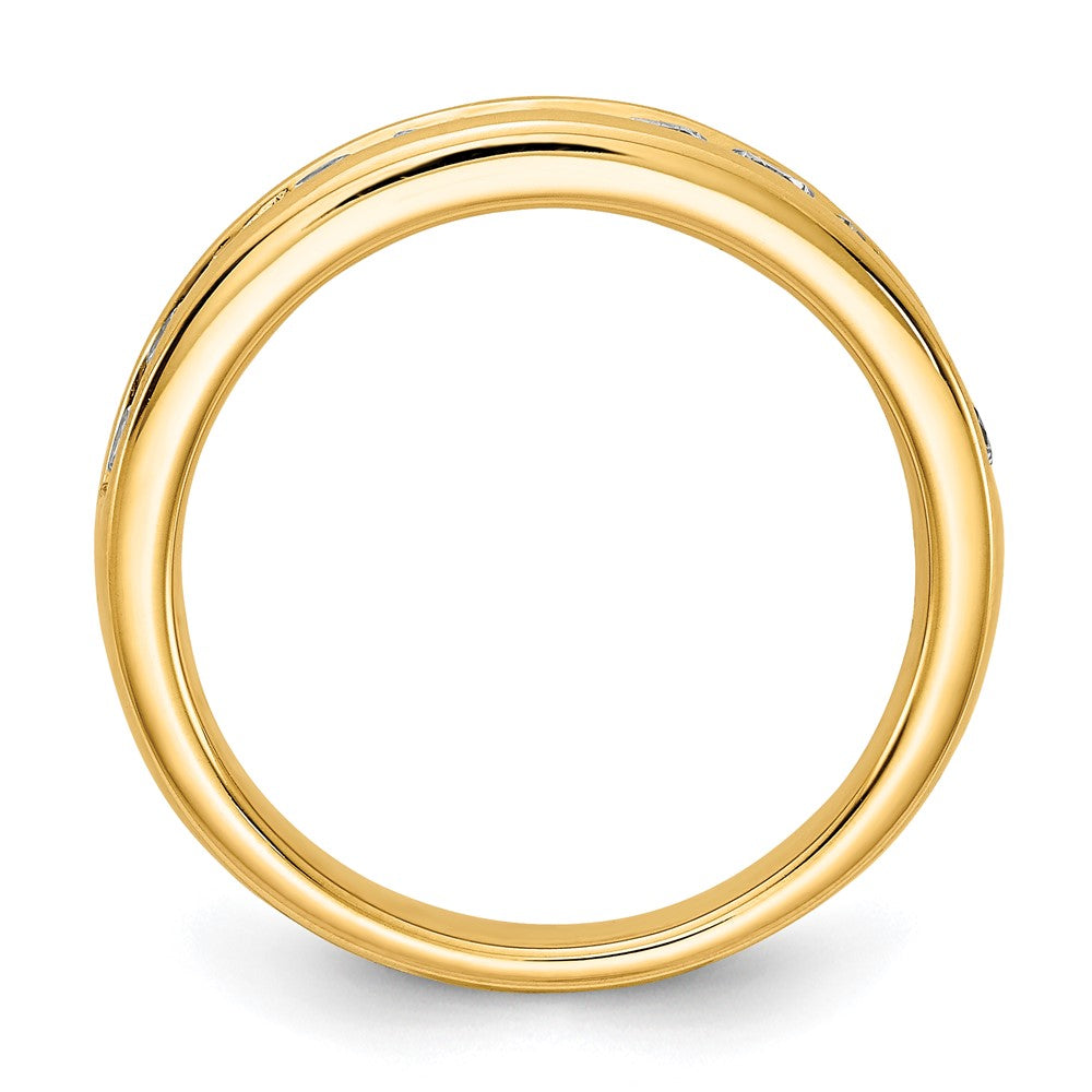 14k 3/4 ct Lab Grown Diamond VS/SI+ G+ Complete Channel Set Band