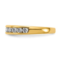 14k 3/4 ct Lab Grown Diamond VS+ F+ Complete Channel Set Band