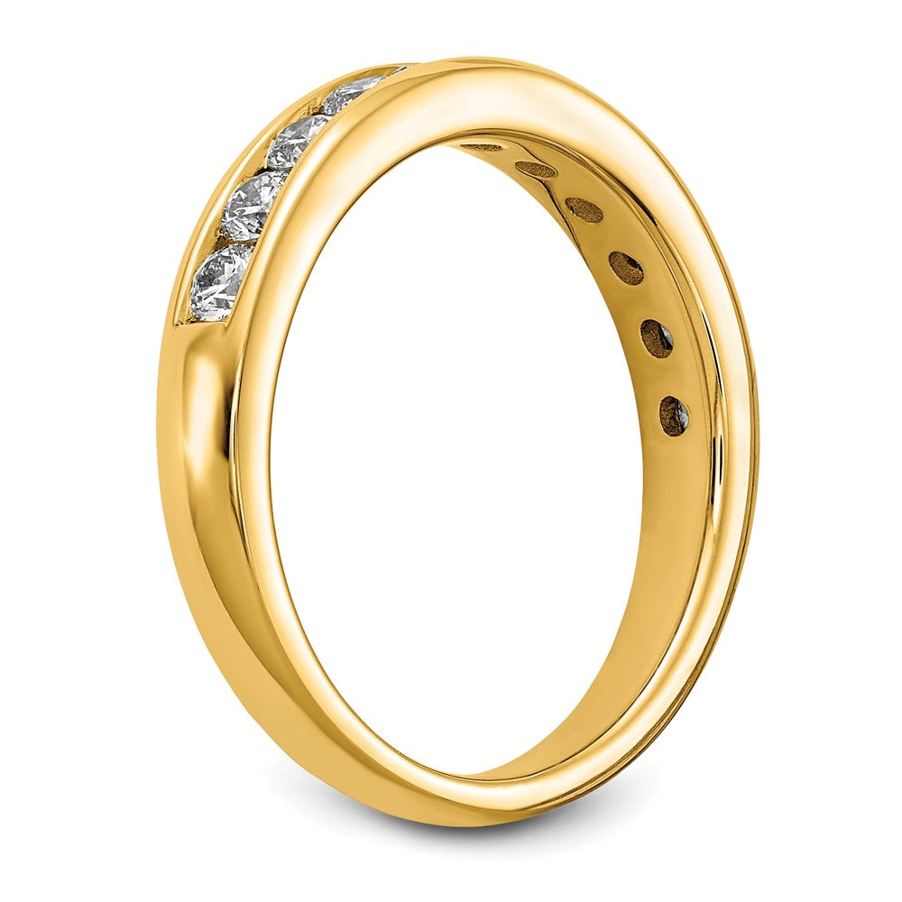 14k 3/4 ct Lab Grown Diamond VS+ F+ Complete Channel Set Band