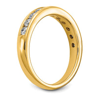 14k 3/4 ct Lab Grown Diamond VS/SI+ G+ Complete Channel Set Band