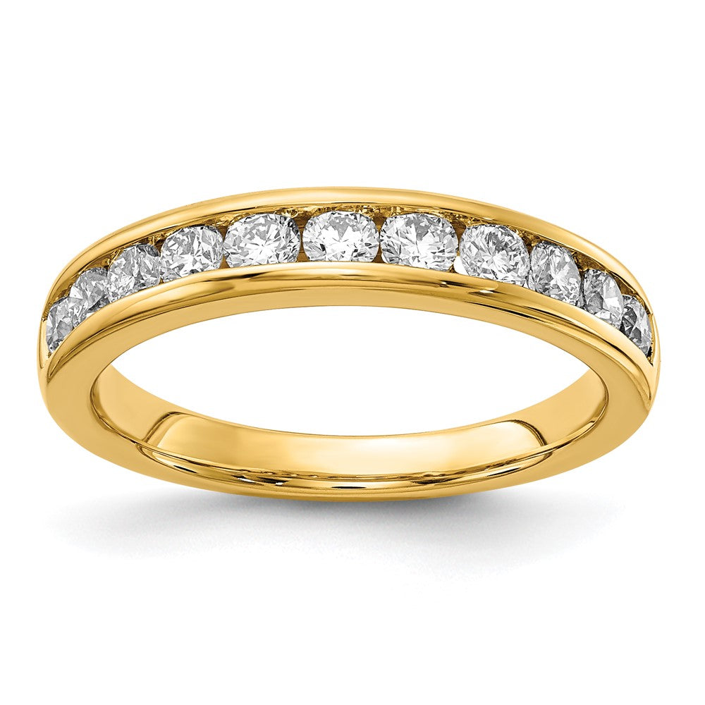 14k 3/4 ct Lab Grown Diamond VS/SI+ G+ Complete Channel Set Band