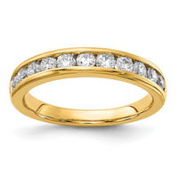 14k 3/4 ct Lab Grown Diamond VS/SI+ G+ Complete Channel Set Band