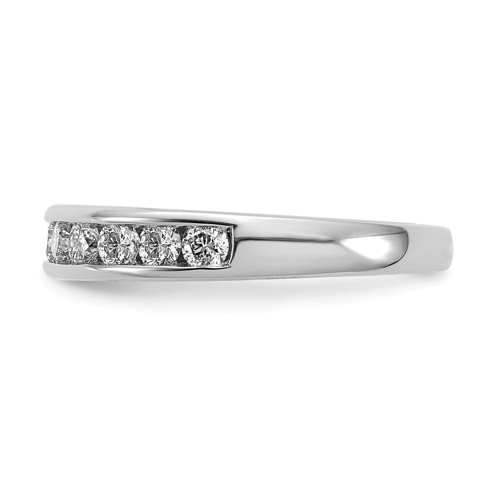 14k White Gold 3/4 ct Lab Grown Diamond VS+ F+ Complete Band