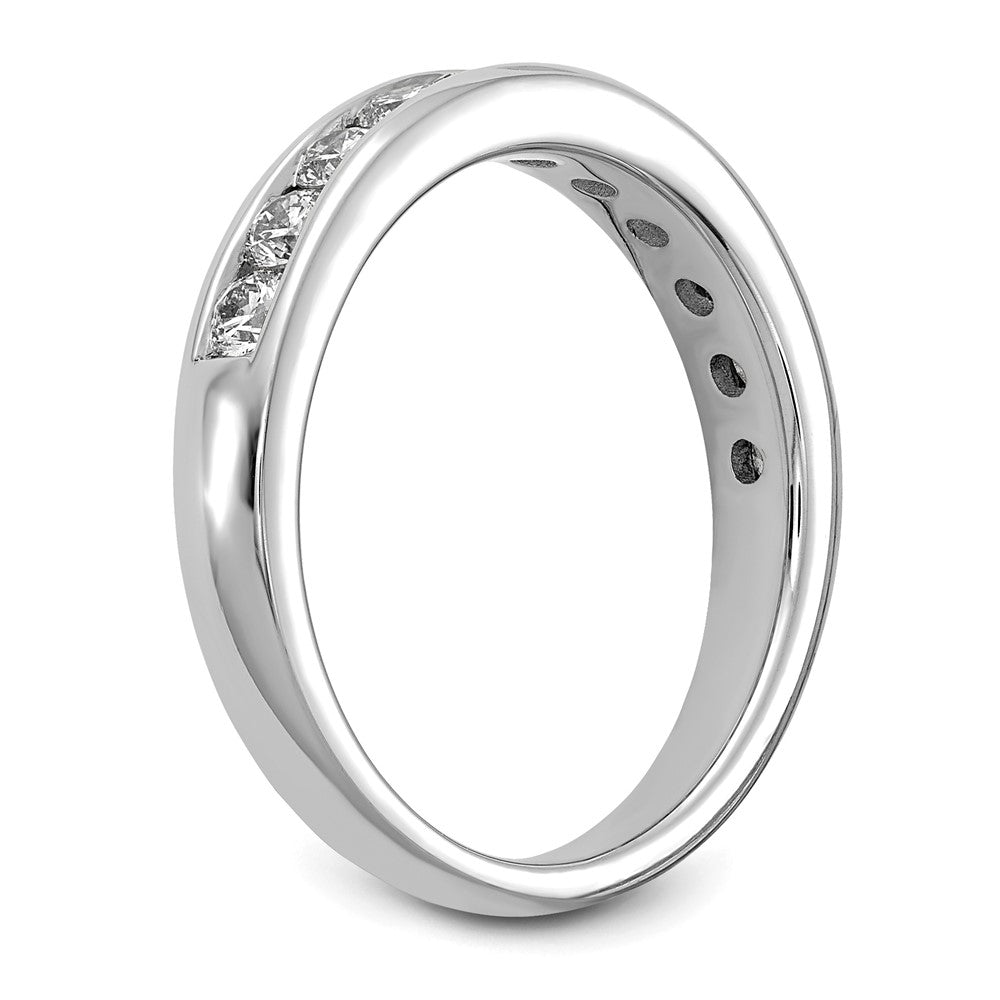 14k White Gold 3/4 ct Lab Grown Diamond VS+ F+ Complete Band