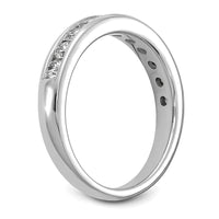 14k White Gold 3/4 ct Lab Grown Diamond VS+ F+ Complete Band