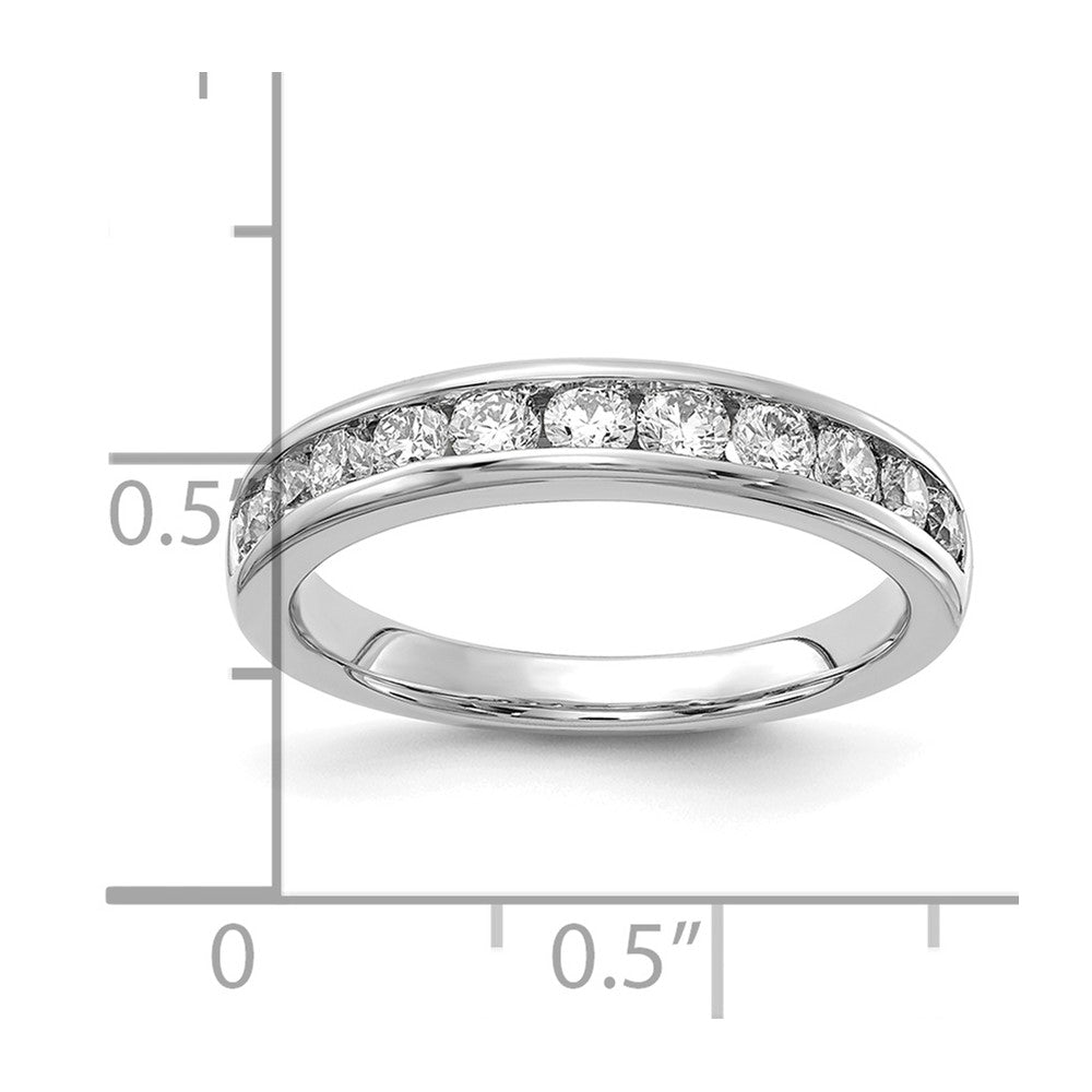14k White Gold 3/4 ct Lab Grown Diamond VS/SI+ G+ Complete Band