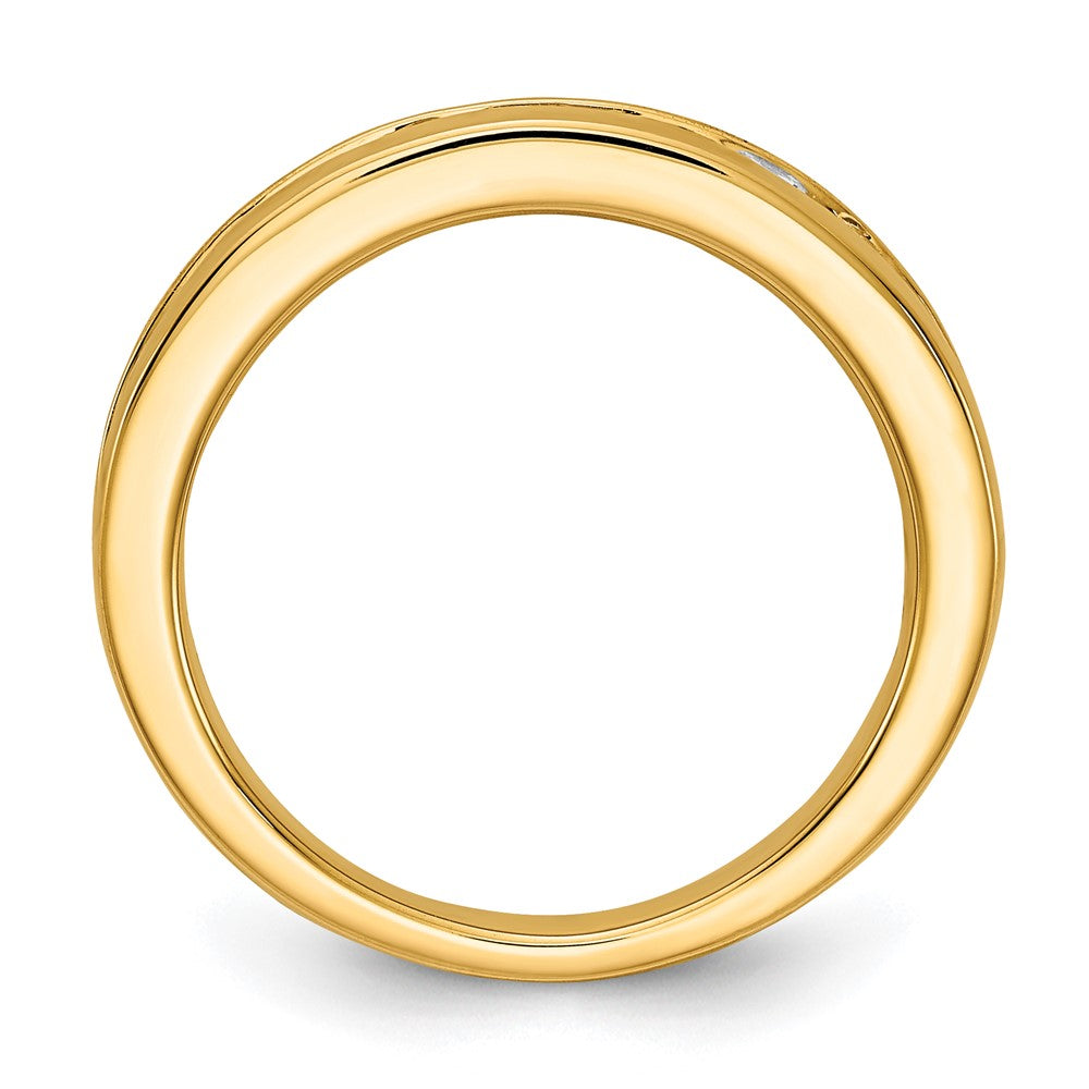 14k 1 ct Lab Grown Diamond VS/SI+ G+ Complete Channel Set Band