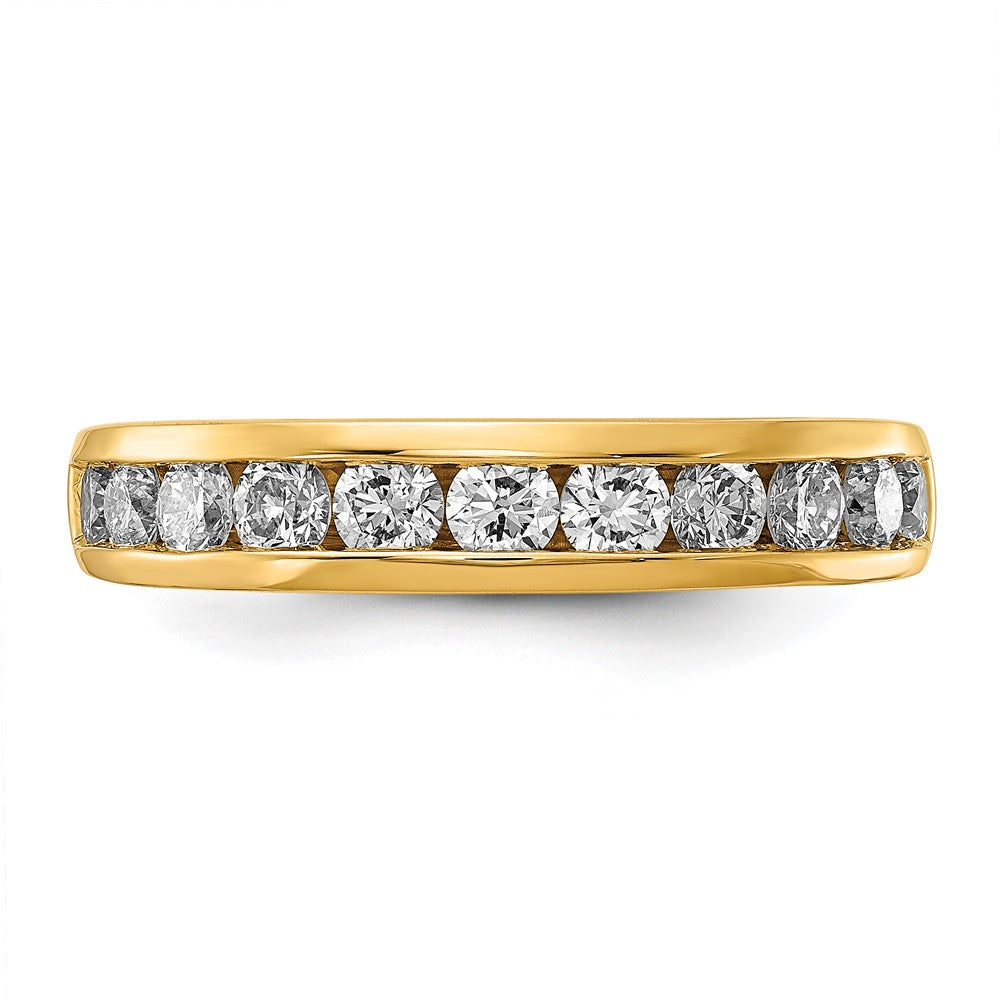 14k 1 ct Lab Grown Diamond VS/SI+ G+ Complete Channel Set Band