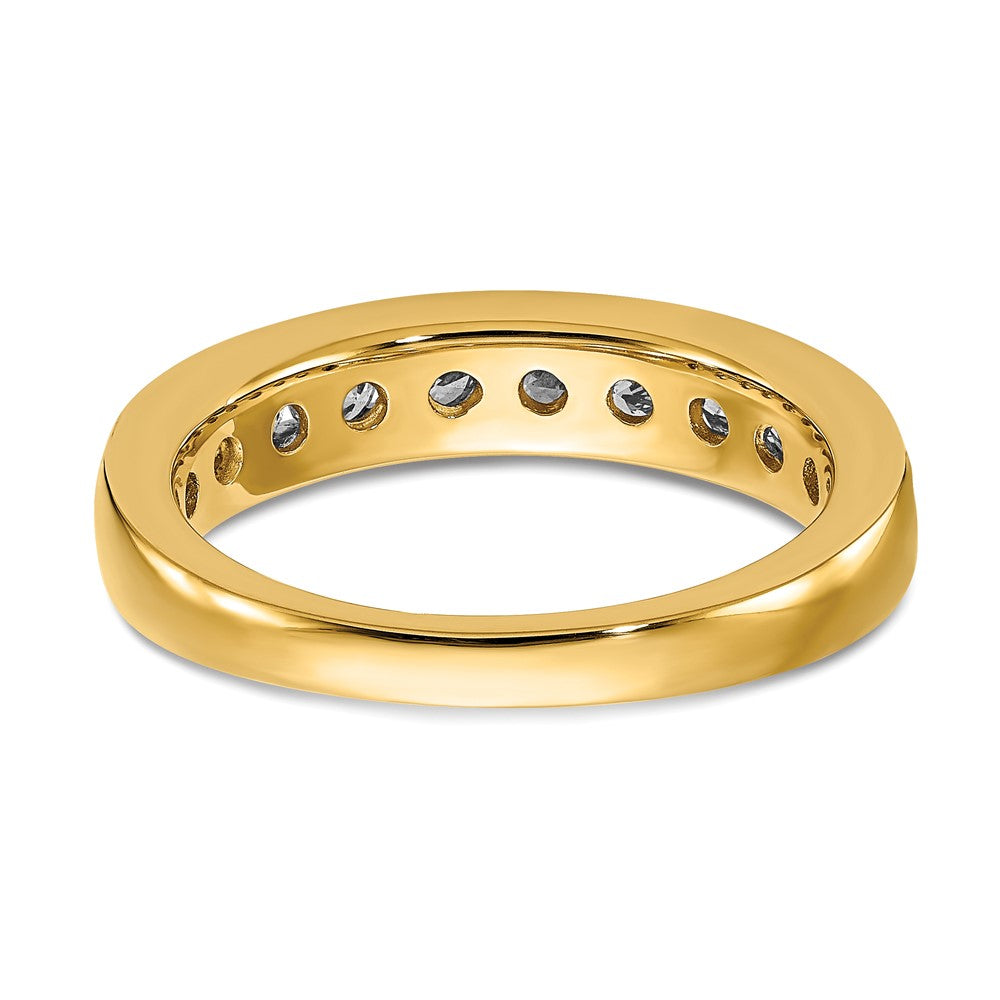 14k 1 ct Lab Grown Diamond VS/SI+ G+ Complete Channel Set Band