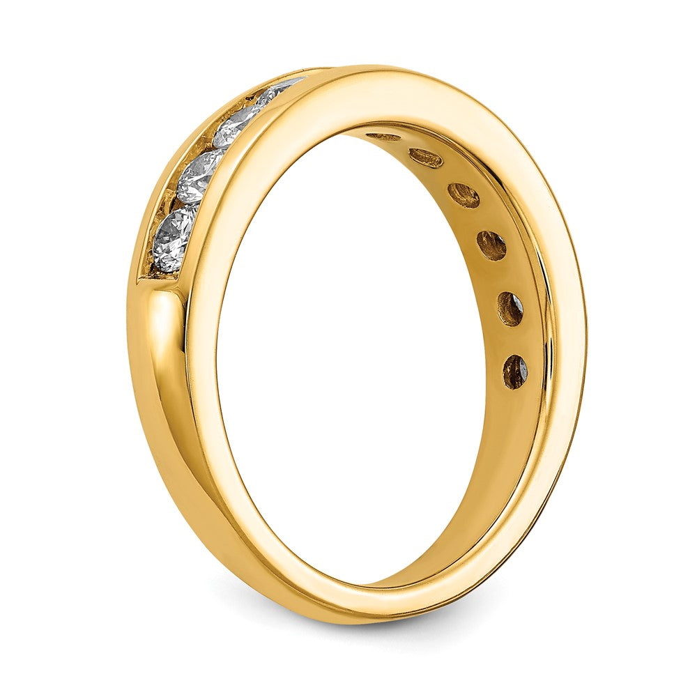 14k 1 ct Lab Grown Diamond VS/SI+ G+ Complete Channel Set Band