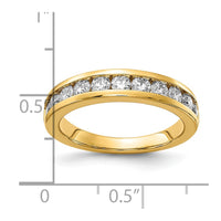 14k 1 ct Lab Grown Diamond VS/SI+ G+ Complete Channel Set Band