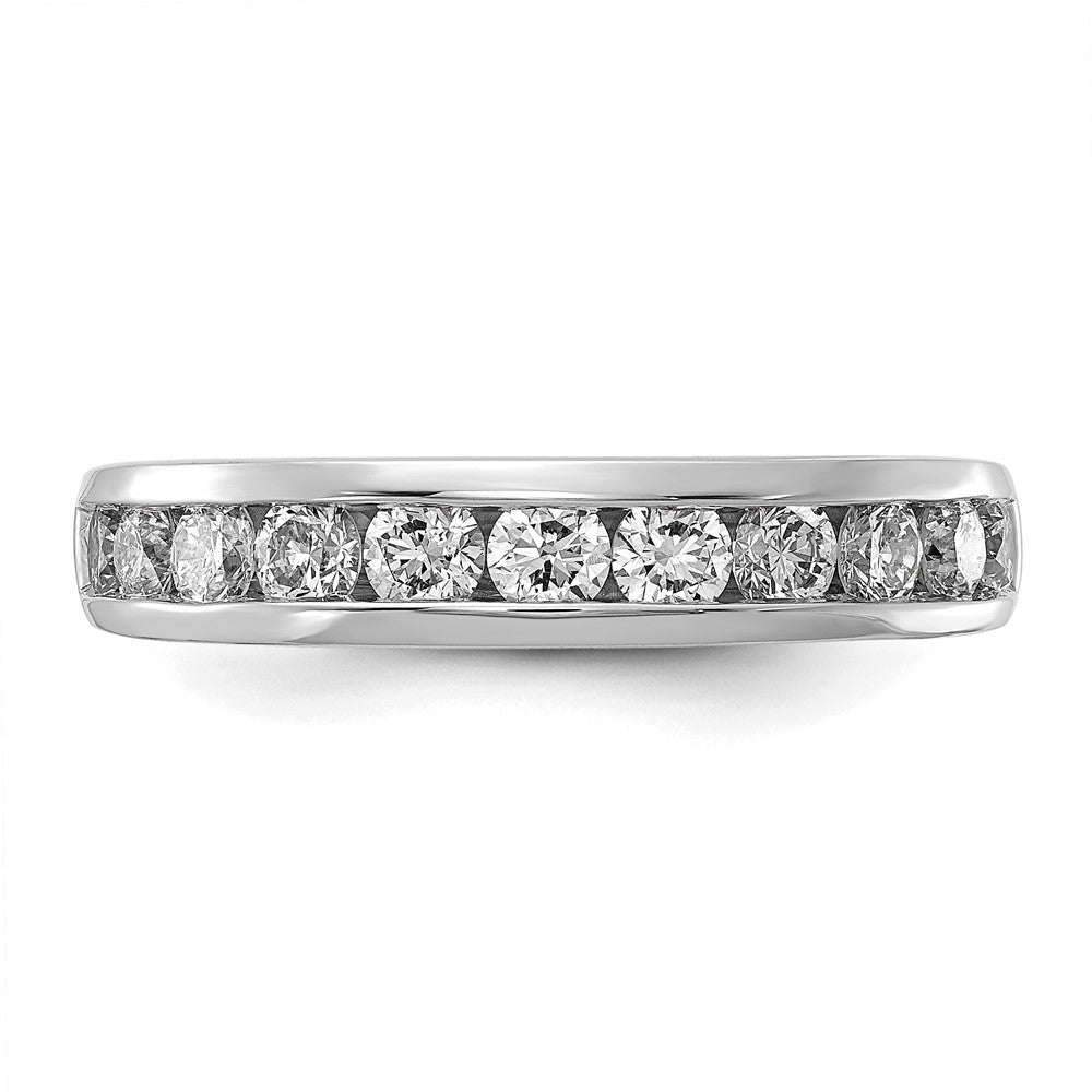 14k White Gold 1 ct Lab Grown Diamond VS+ F+ Complete Band