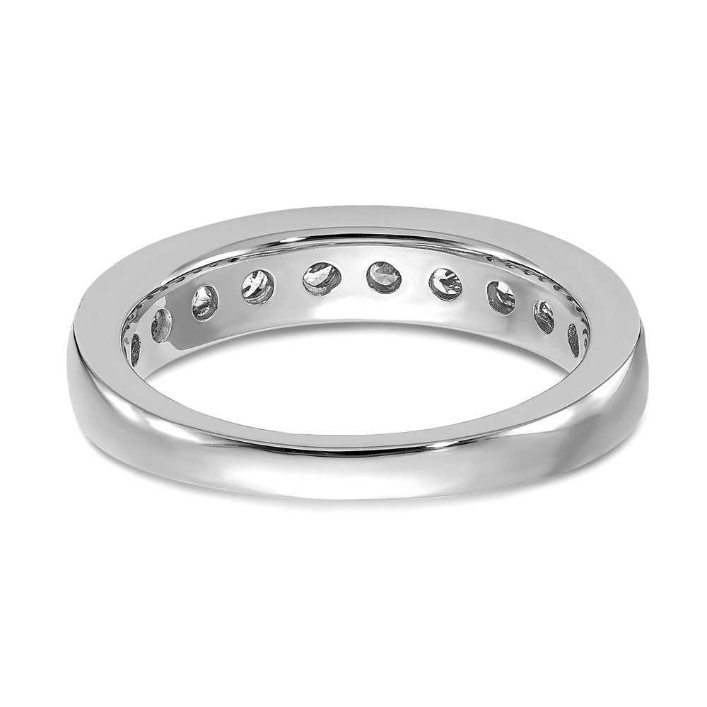 14k White Gold 1 ct Lab Grown Diamond VS/SI+ G+ Complete Band