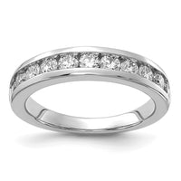 14k White Gold 1 ct Lab Grown Diamond VS+ F+ Complete Band