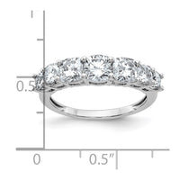 14K White Gold Band Mounting