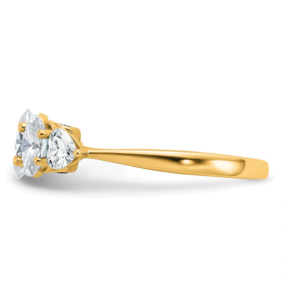 14k 2 1/6ct Lab Grown Diamond VS+ F+ Complete 5 Stone Band