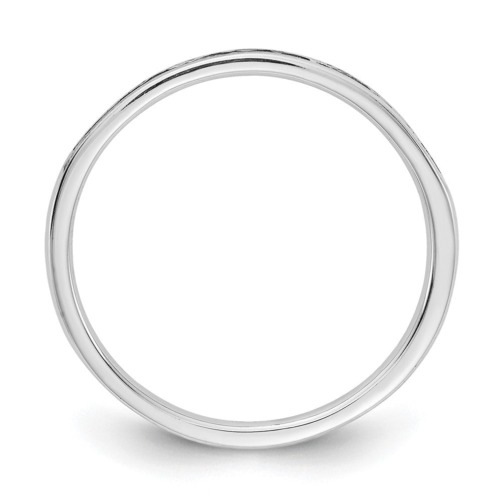 14k White Gold 1/6 ct Lab Grown Diamond VS/SI+ G+ Complete Band